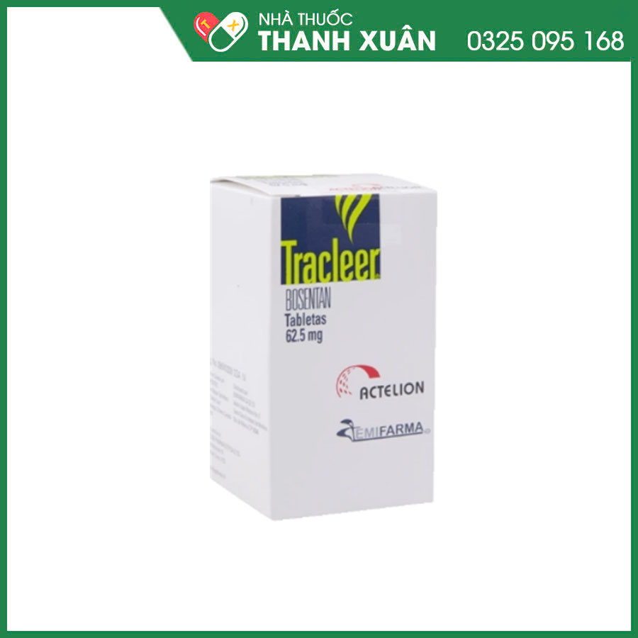 Tracleer 62,5mg điều trị trên bệnh nhân tăng áp lực động mạch phổi (PHA)